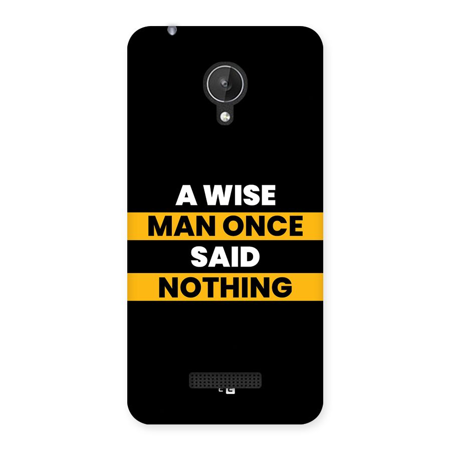 Wise Man Back Case for Canvas Spark Q380