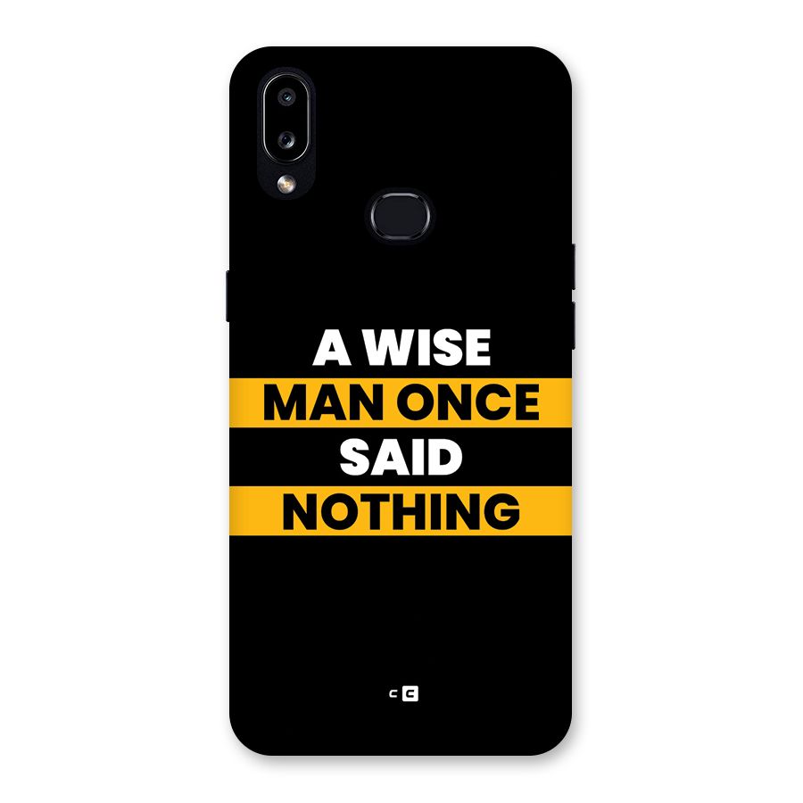 Wise Man Back Case for Galaxy A10s