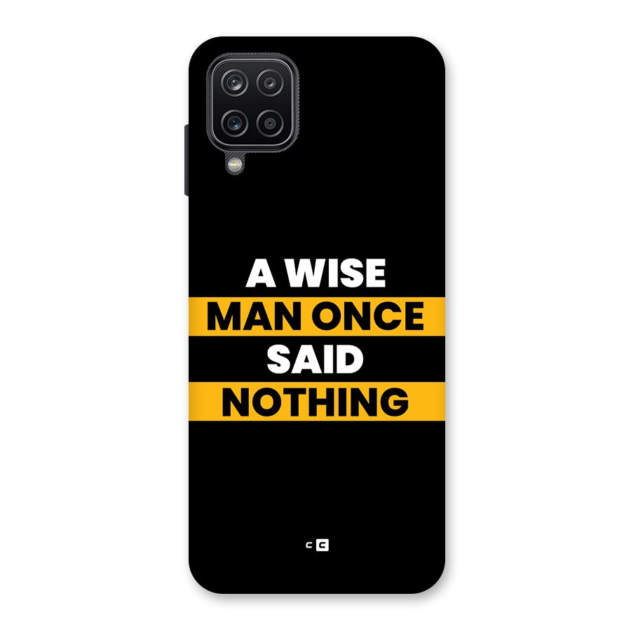 Wise Man Back Case for Galaxy A12
