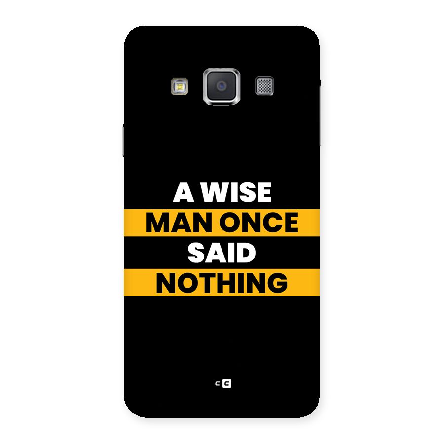 Wise Man Back Case for Galaxy A3