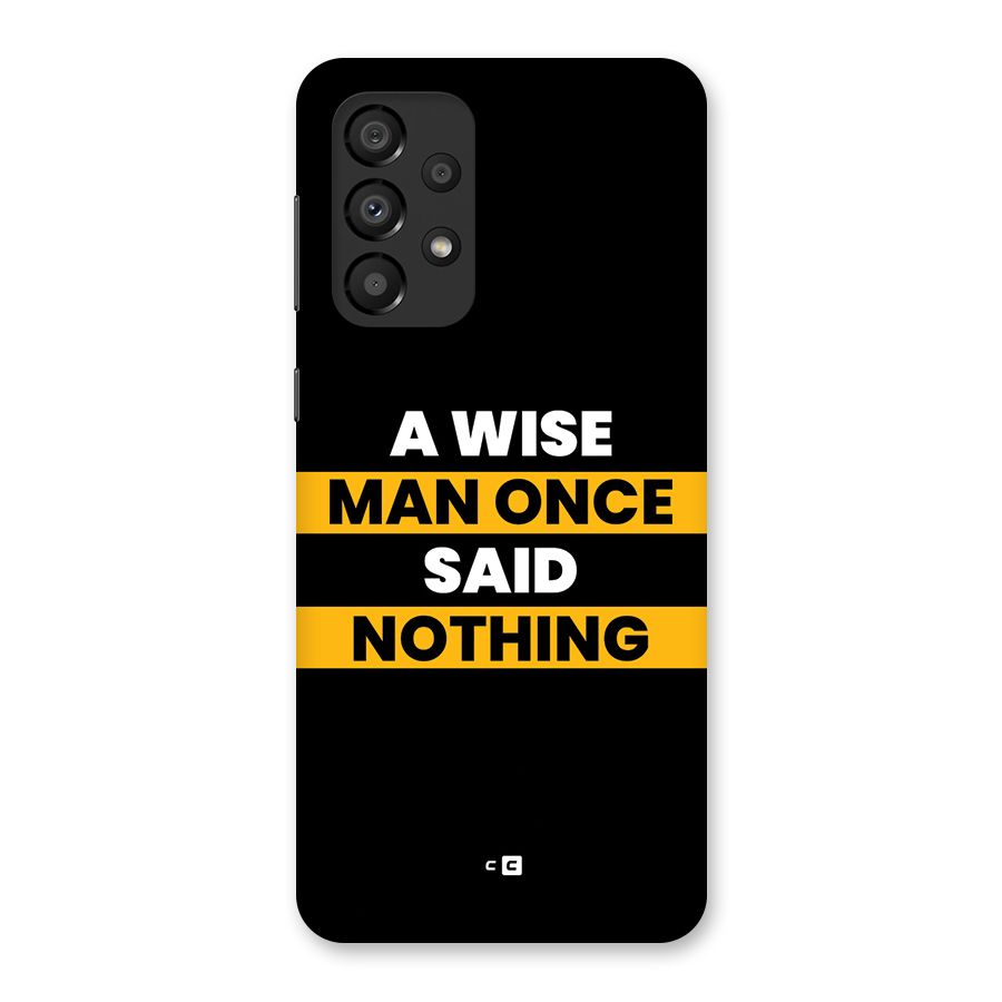 Wise Man Back Case for Galaxy A33 5G