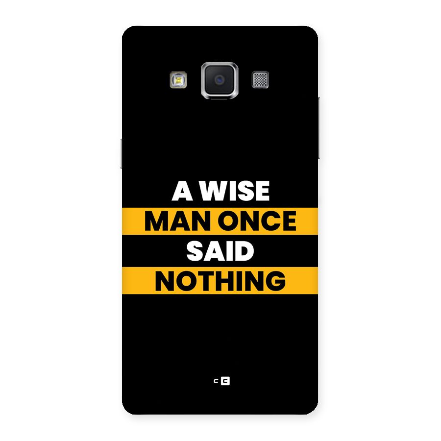Wise Man Back Case for Galaxy A5