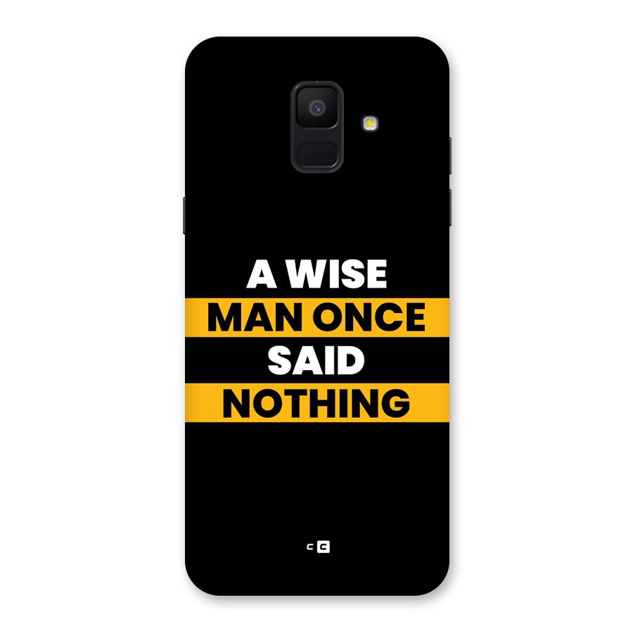 Wise Man Back Case for Galaxy A6 (2018)