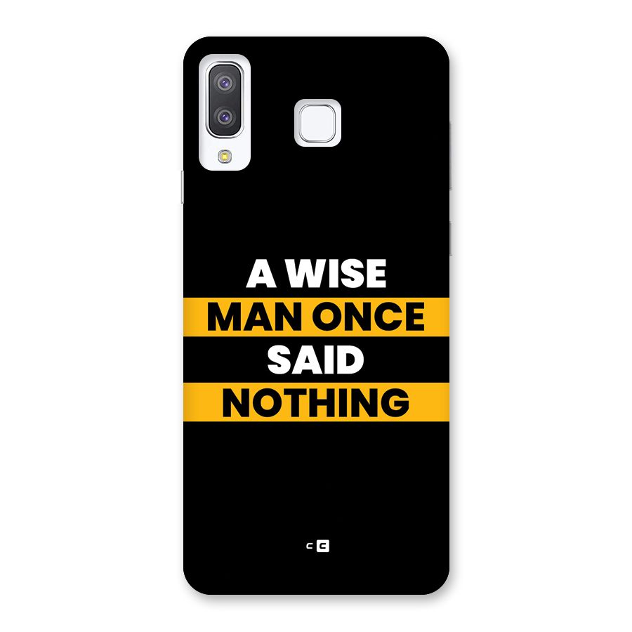 Wise Man Back Case for Galaxy A8 Star