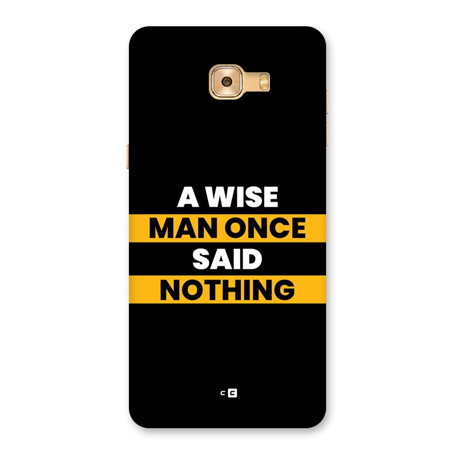 Wise Man Back Case for Galaxy C9 Pro