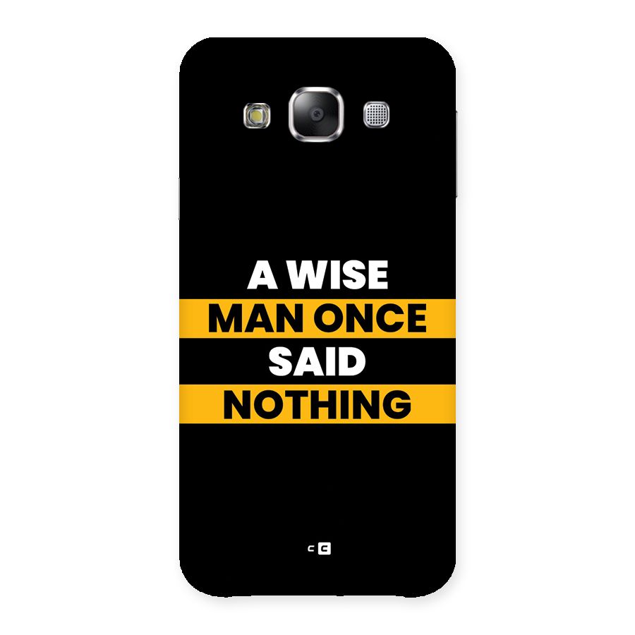 Wise Man Back Case for Galaxy E5