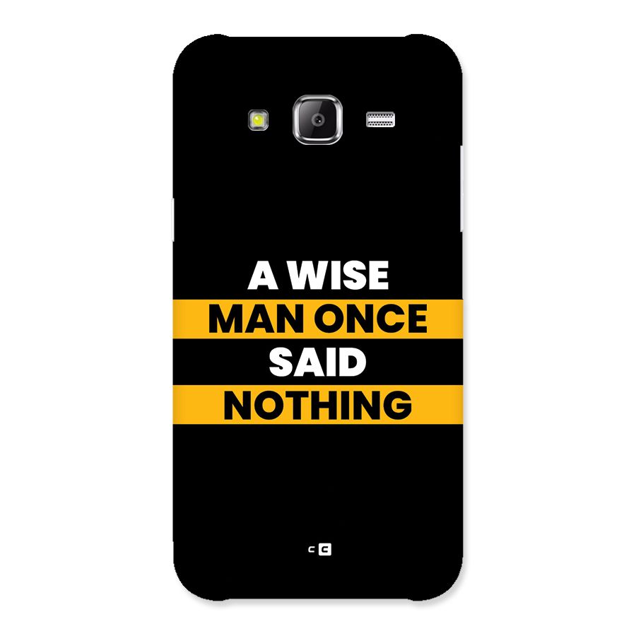 Wise Man Back Case for Galaxy J2 Prime