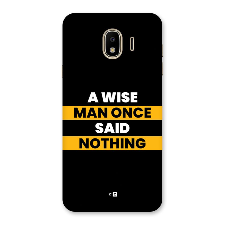 Wise Man Back Case for Galaxy J4