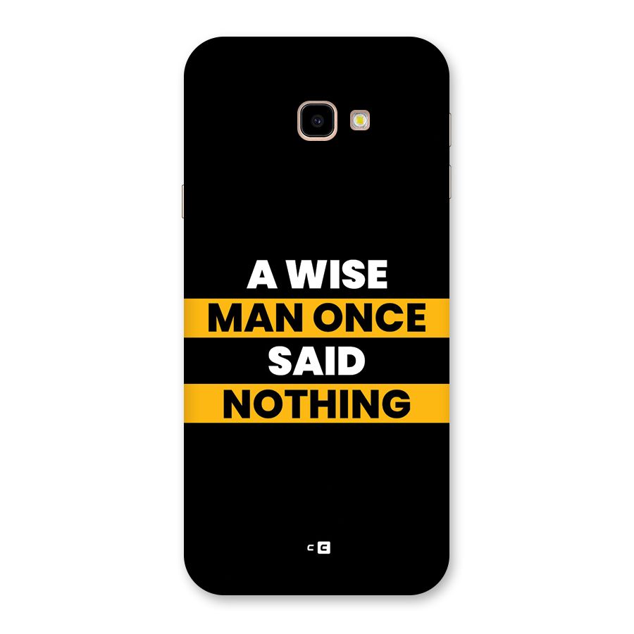 Wise Man Back Case for Galaxy J4 Plus