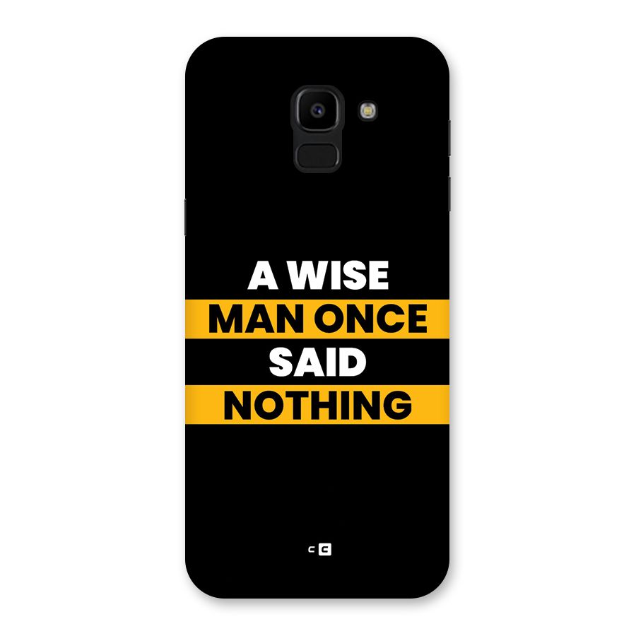 Wise Man Back Case for Galaxy J6