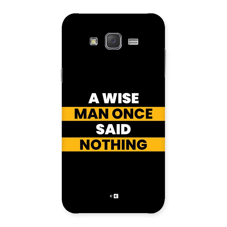 Wise Man Back Case for Galaxy J7