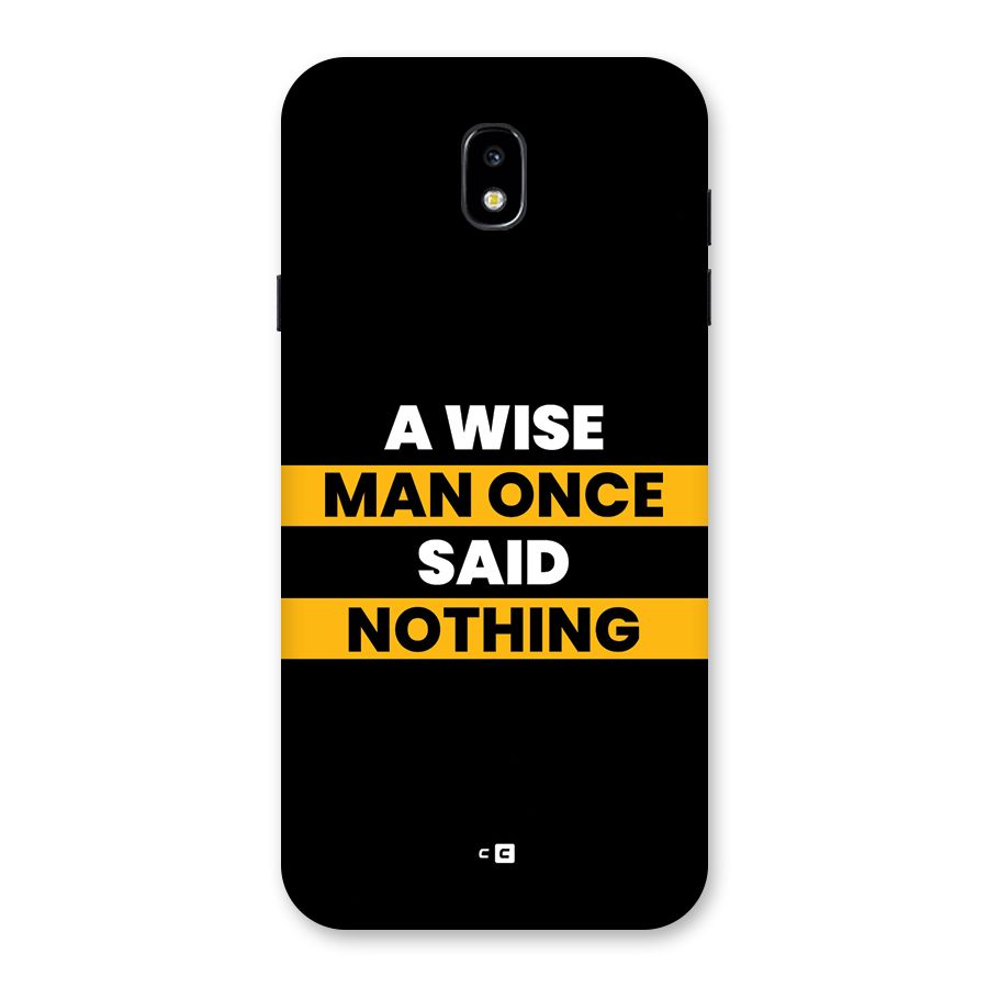 Wise Man Back Case for Galaxy J7 Pro