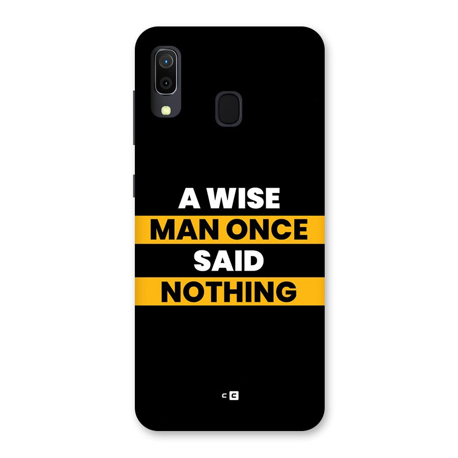 Wise Man Back Case for Galaxy M10s