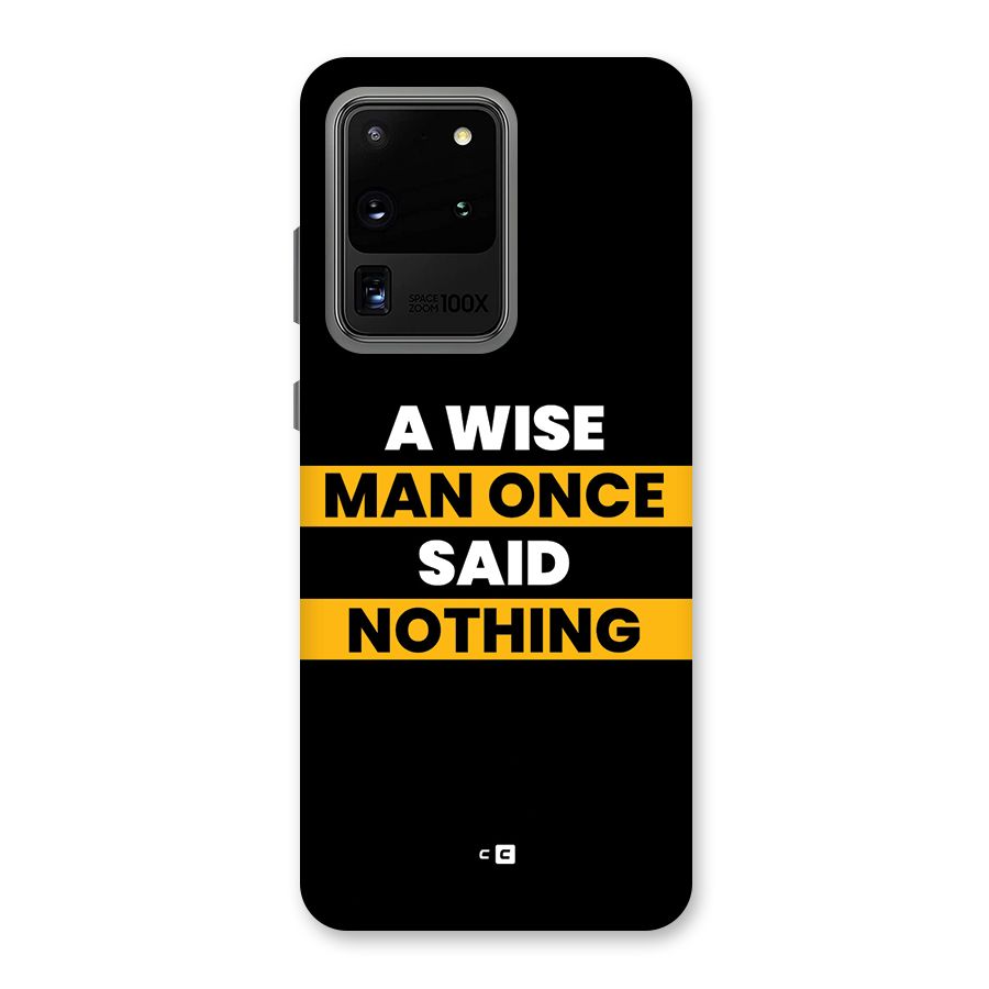Wise Man Back Case for Galaxy S20 Ultra