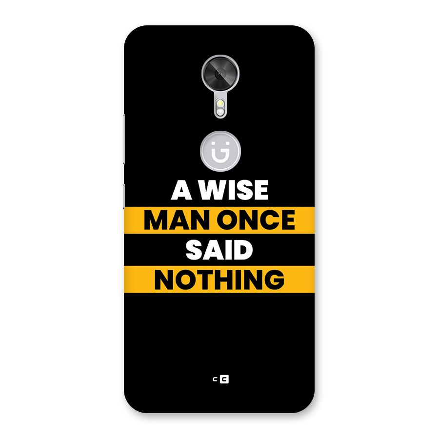 Wise Man Back Case for Gionee A1