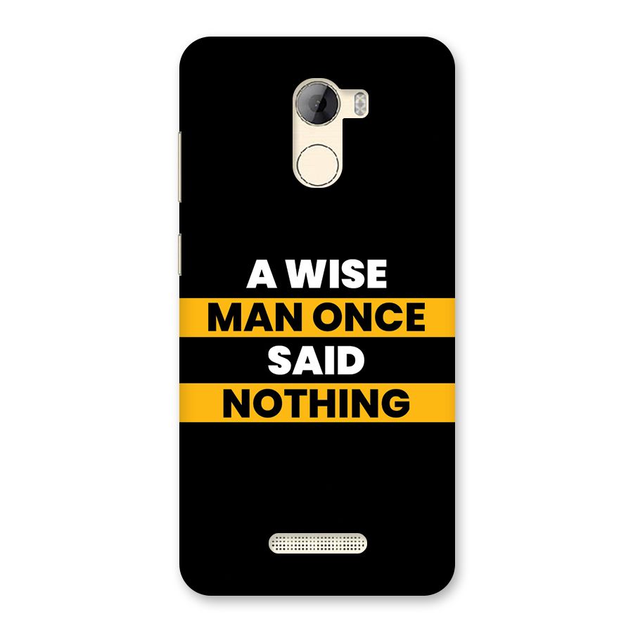 Wise Man Back Case for Gionee A1 LIte