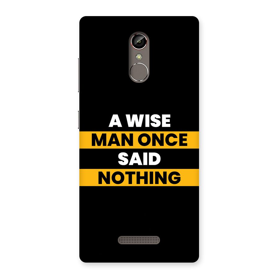 Wise Man Back Case for Gionee S6s