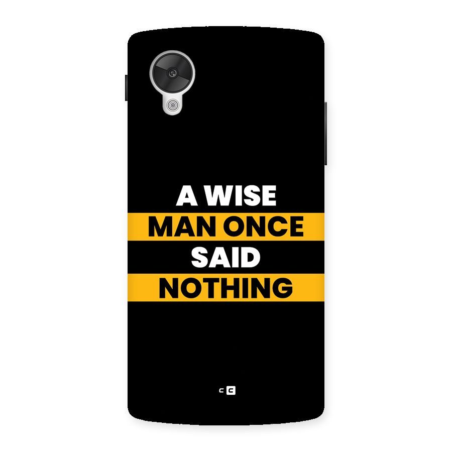 Wise Man Back Case for Google Nexus 5