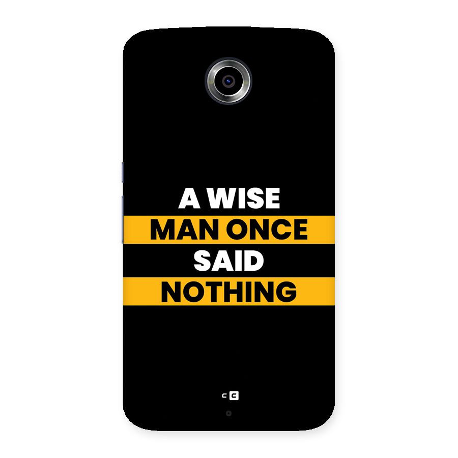 Wise Man Back Case for Google Nexus 6