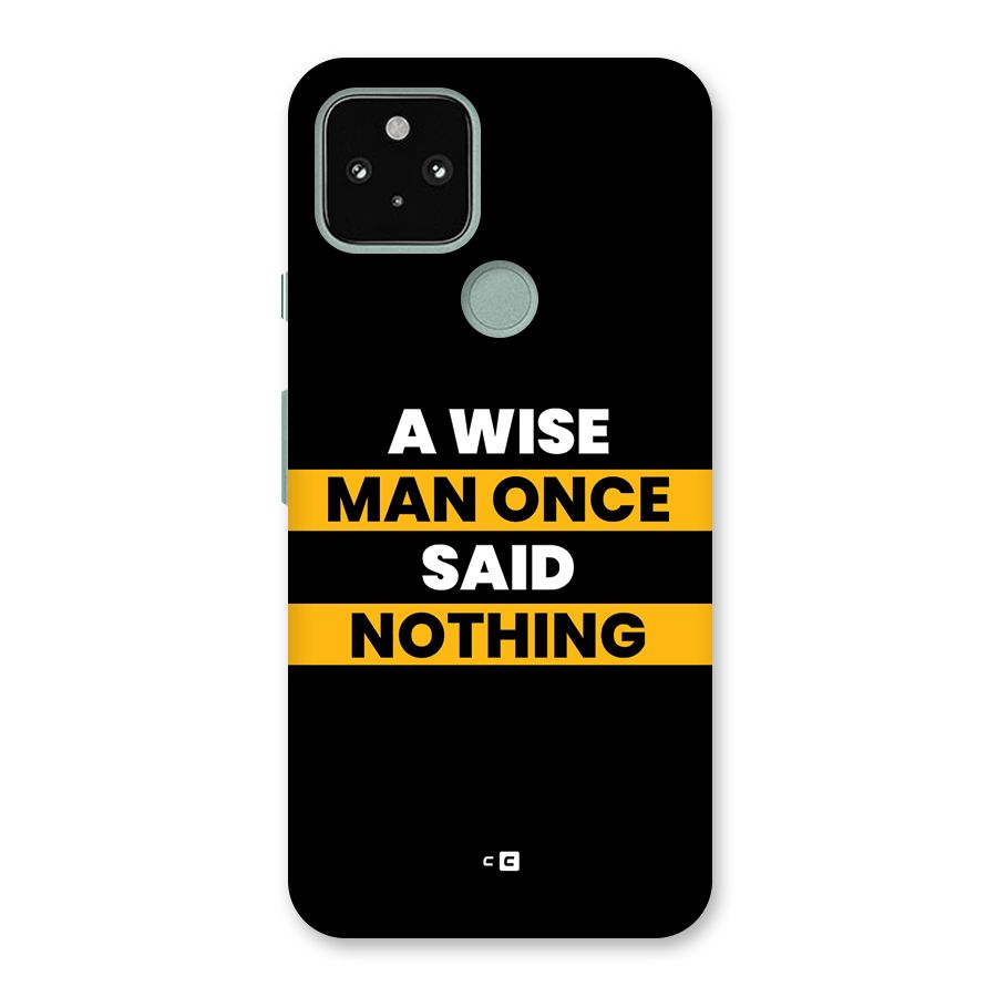 Wise Man Back Case for Google Pixel 5