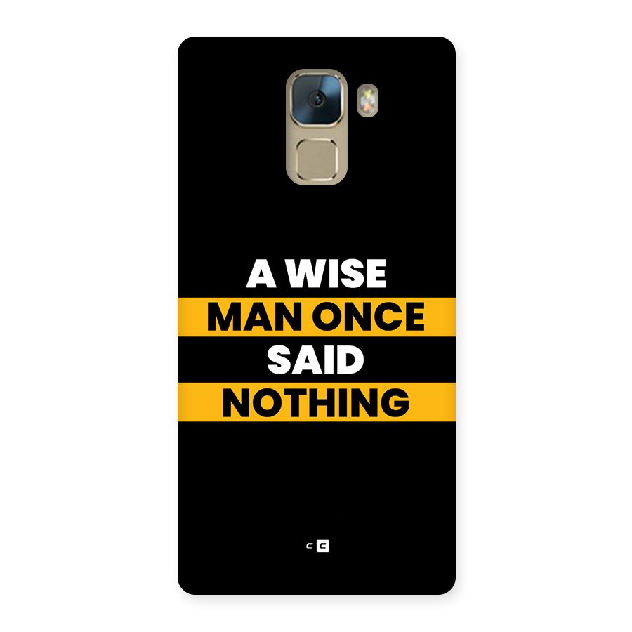Wise Man Back Case for Honor 7