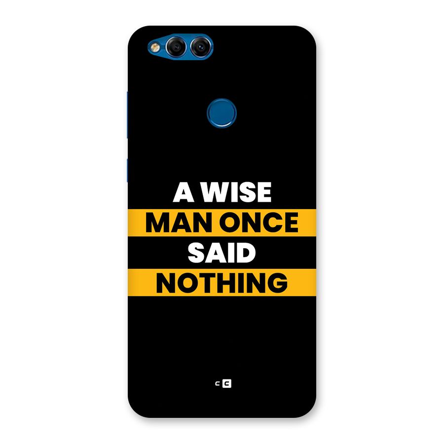 Wise Man Back Case for Honor 7X