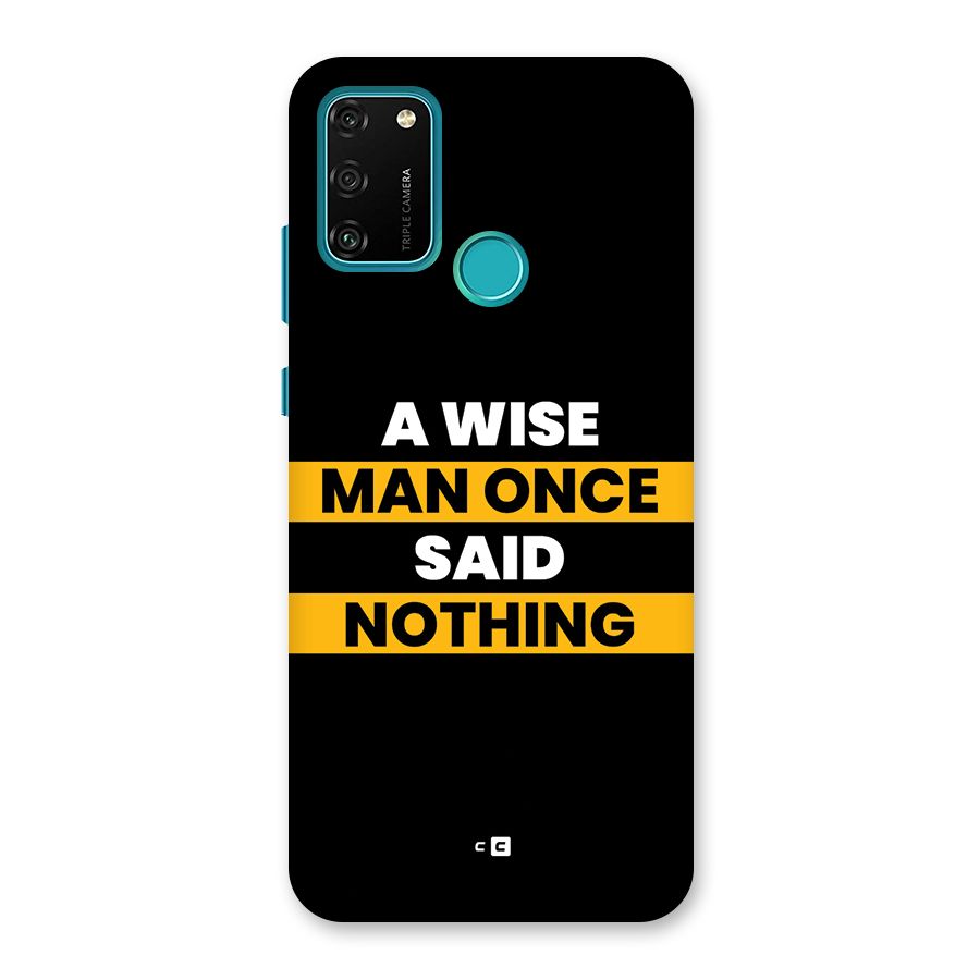 Wise Man Back Case for Honor 9A