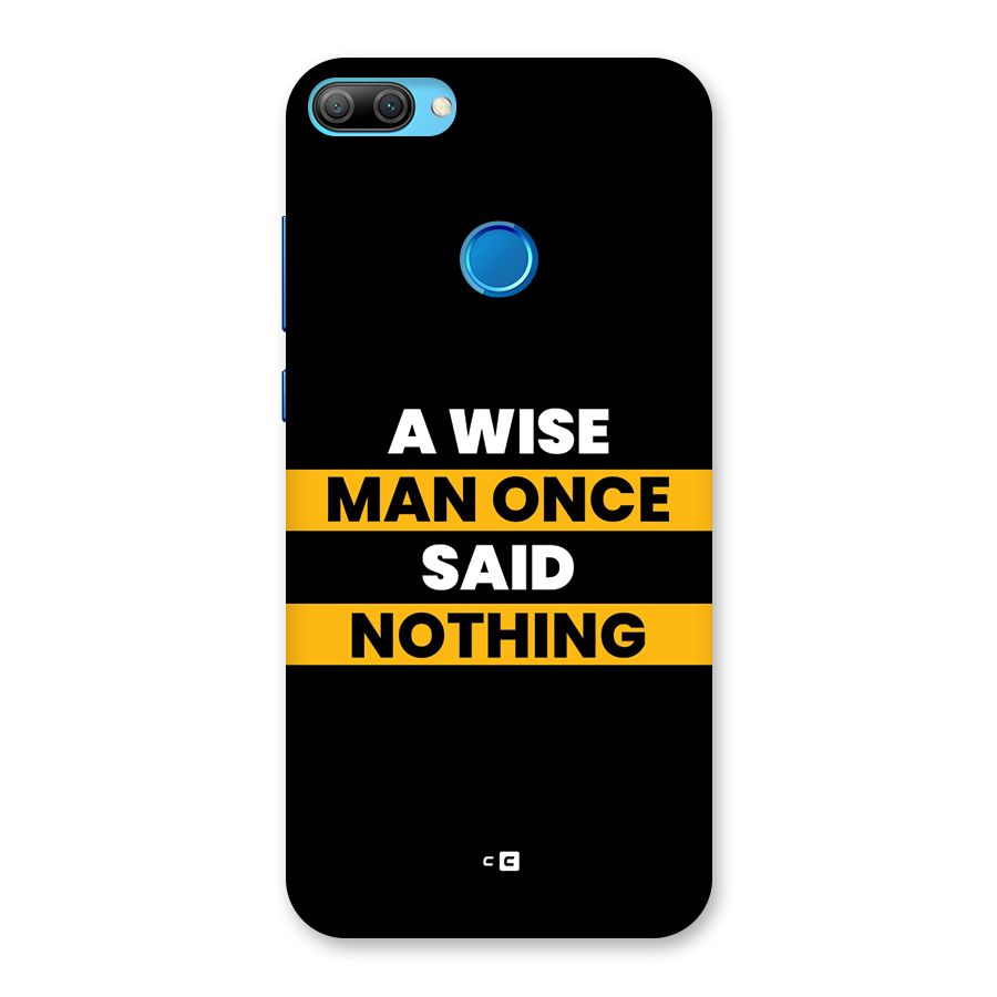 Wise Man Back Case for Honor 9N