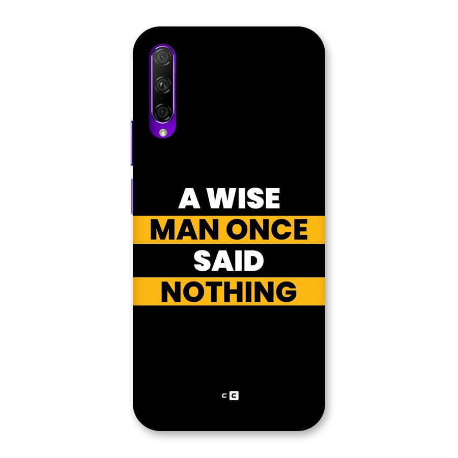Wise Man Back Case for Honor 9X Pro