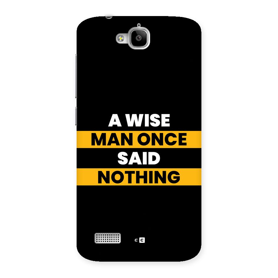 Wise Man Back Case for Honor Holly