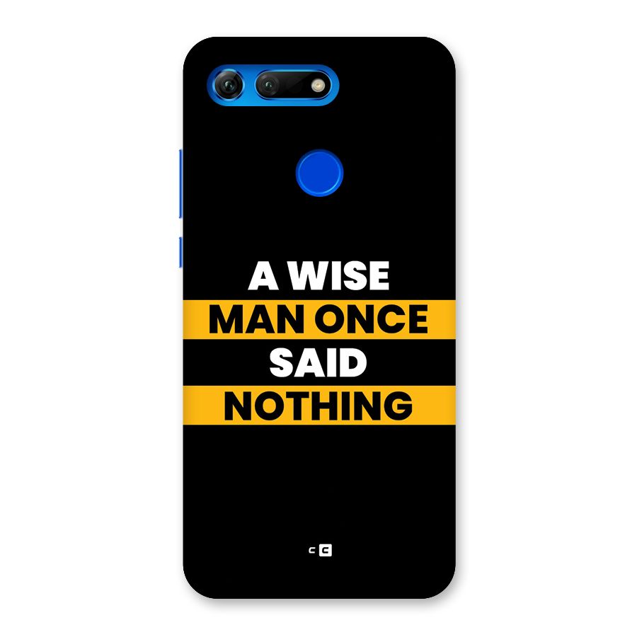 Wise Man Back Case for Honor View 20