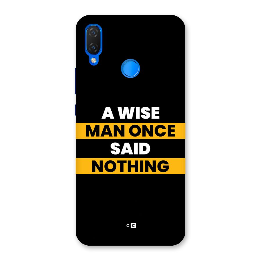 Wise Man Back Case for Huawei P Smart Plus