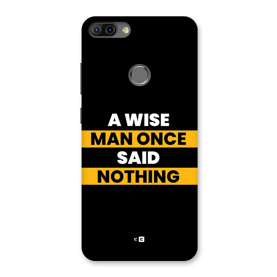 Wise Man Back Case for Infinix Hot 6 Pro