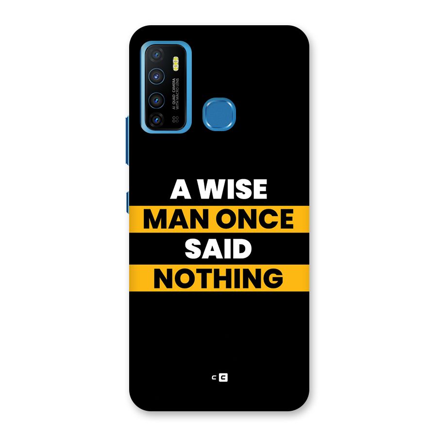 Wise Man Back Case for Infinix Hot 9