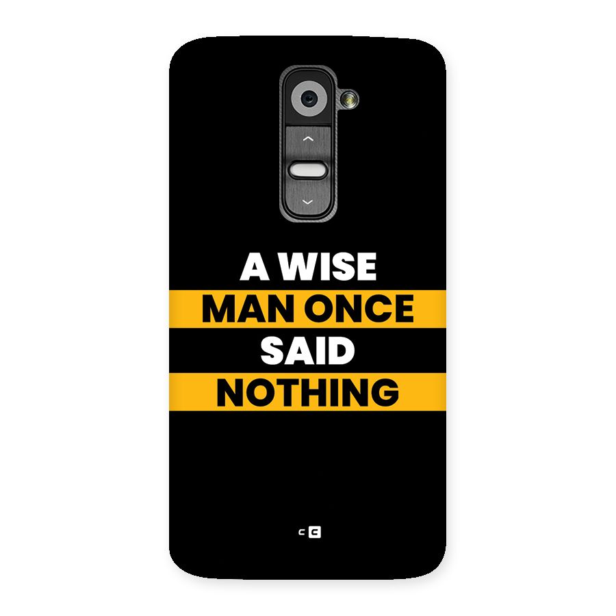 Wise Man Back Case for LG G2