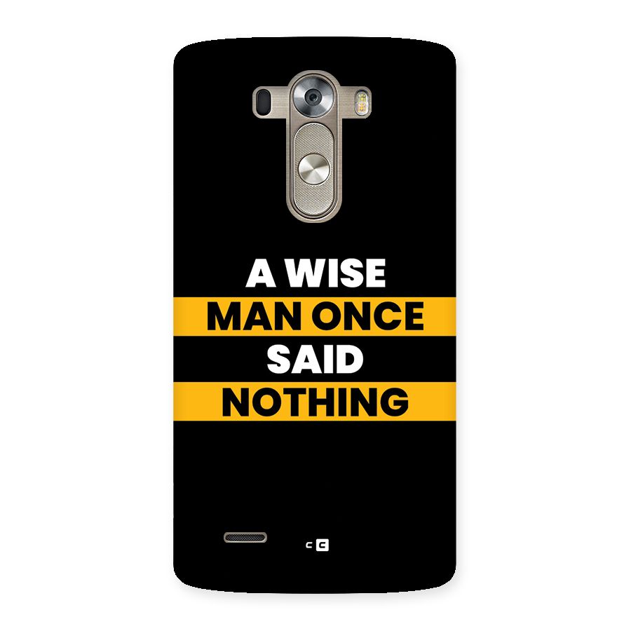 Wise Man Back Case for LG G3