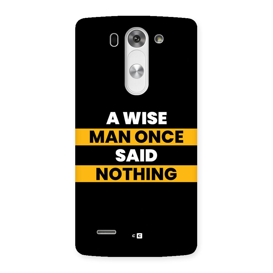 Wise Man Back Case for LG G3 Mini