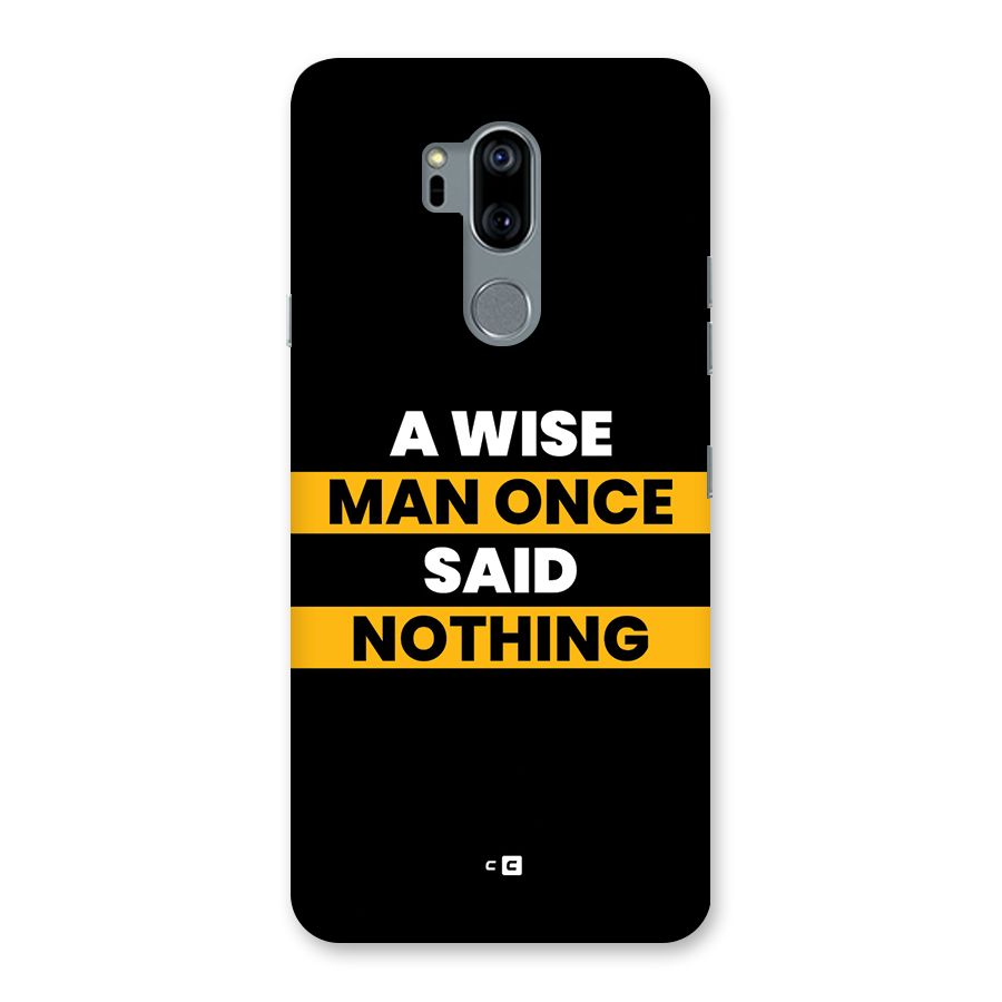 Wise Man Back Case for LG G7