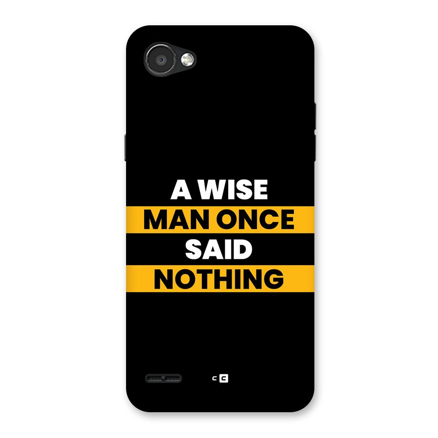 Wise Man Back Case for LG Q6