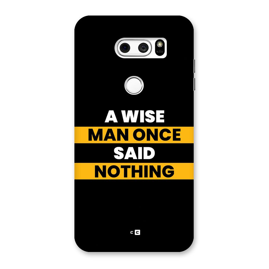 Wise Man Back Case for LG V30