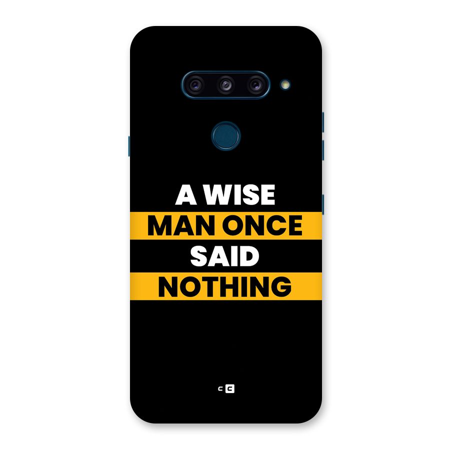 Wise Man Back Case for LG  V40 ThinQ