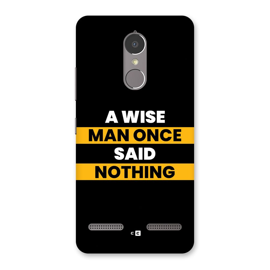 Wise Man Back Case for Lenovo K6