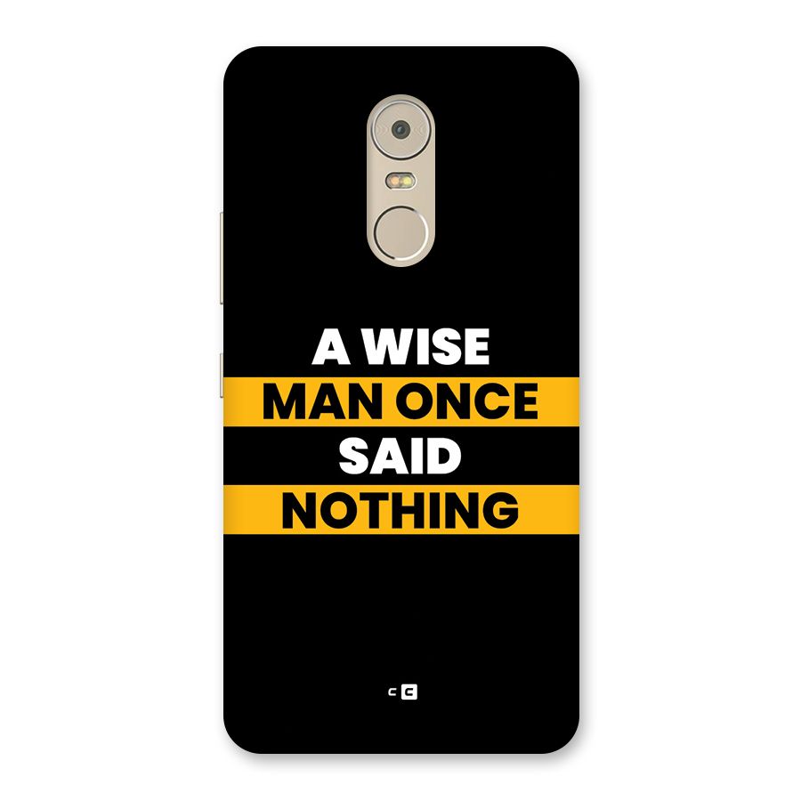 Wise Man Back Case for Lenovo K6 Note