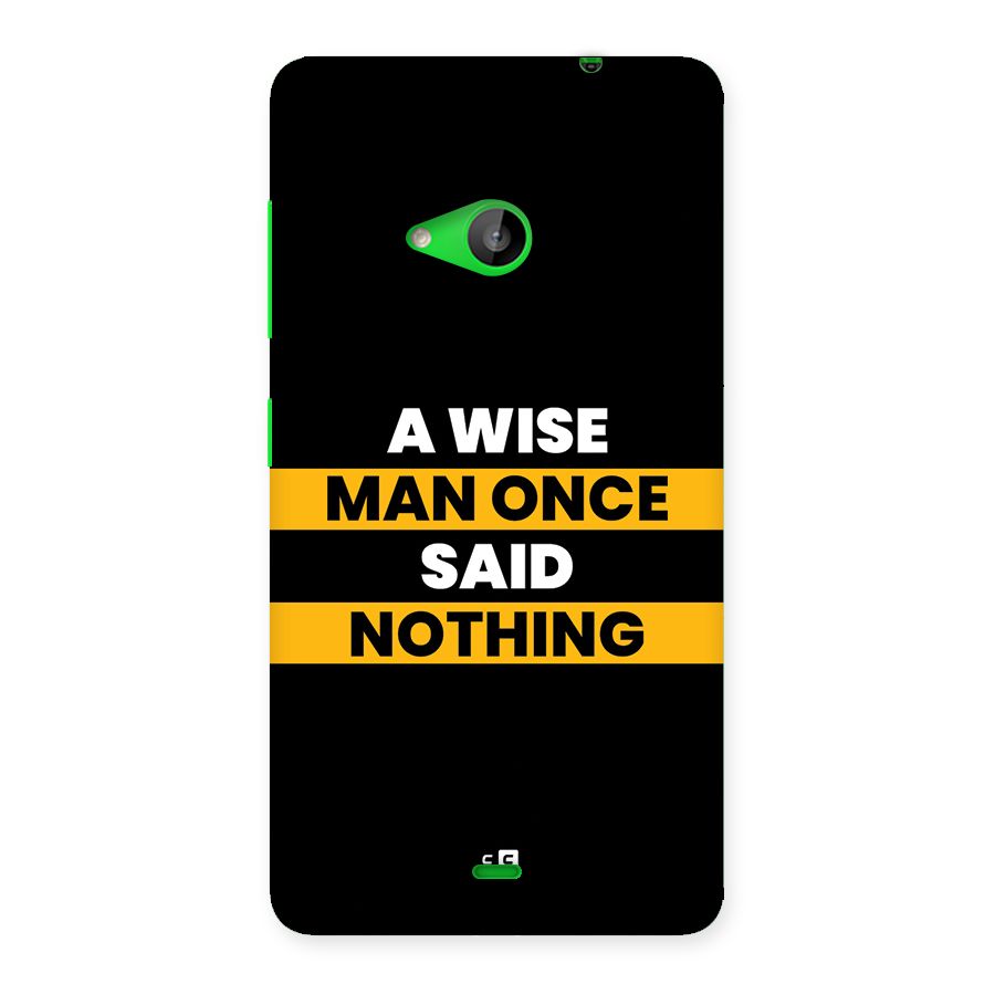 Wise Man Back Case for Lumia 535