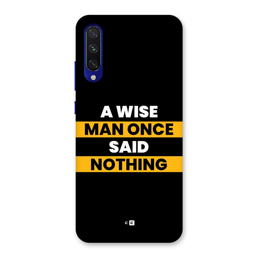 Wise Man Back Case for Mi A3