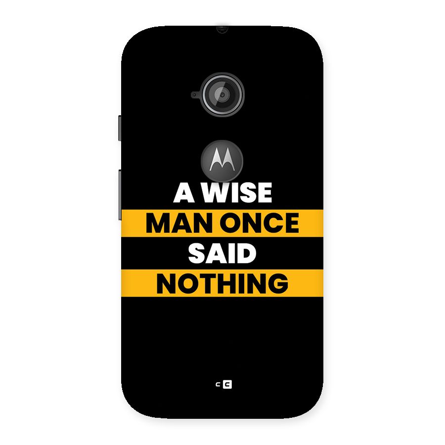 Wise Man Back Case for Moto E 2nd Gen