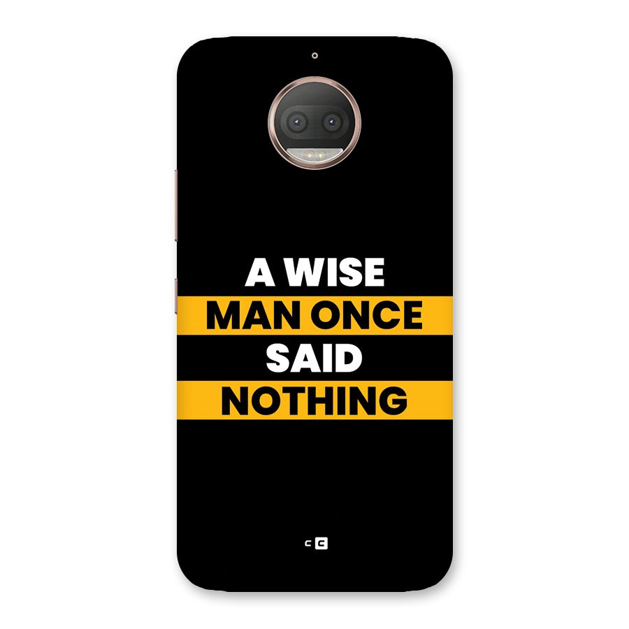 Wise Man Back Case for Moto G5s Plus