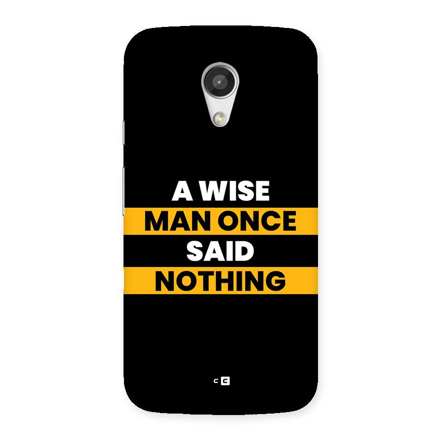 Wise Man Back Case for Moto G 2nd Gen