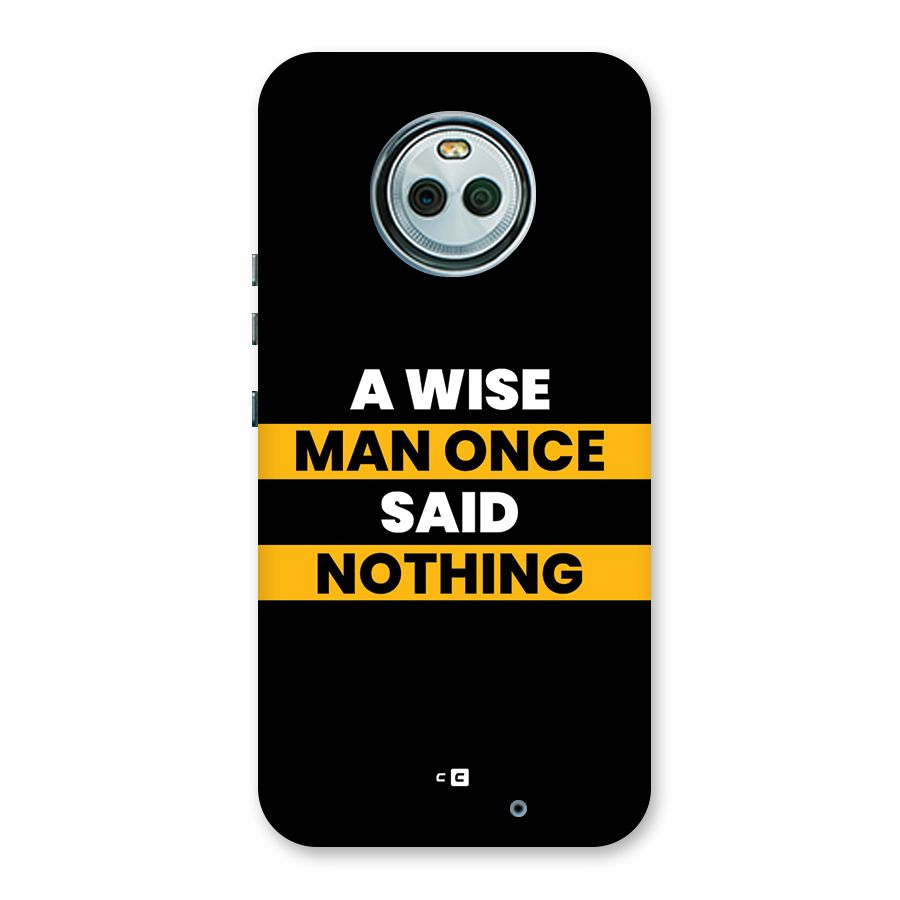 Wise Man Back Case for Moto X4