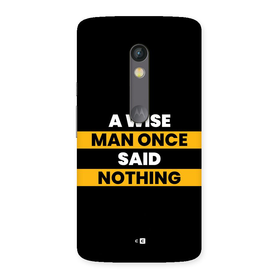 Wise Man Back Case for Moto X Play